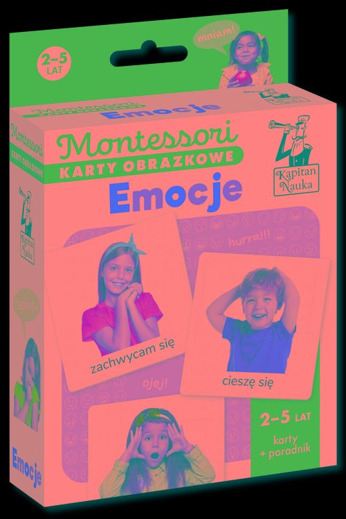 Image of Montessori Karty obrazkowe Emocje (2-5 lat). Kapitan Nauka