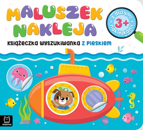 Image of Maluszek nakleja Książeczka wyszukiwanka z pieskiem z dużymi naklejkami 3+