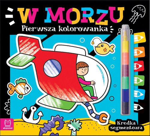 Image of Pierwsza kolorowanka W morzu Kredka segmentowa