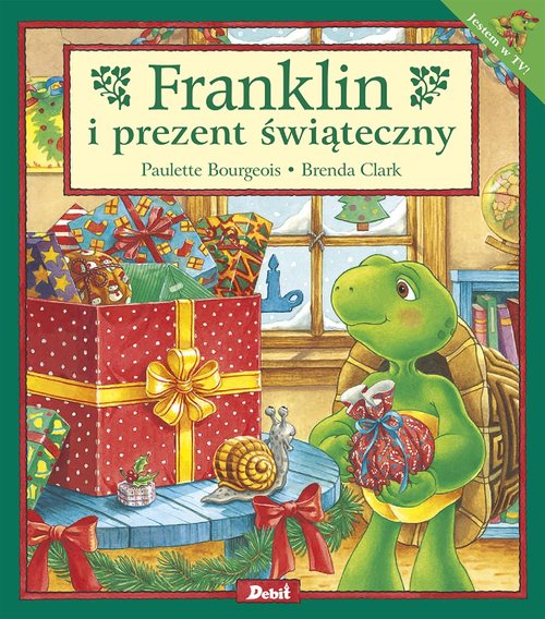 Image of Franklin i prezent świąteczny