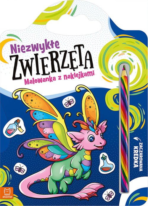 Image of Niezwykłe zwierzęta Malowanka z naklejkami Zaczarowana kredka