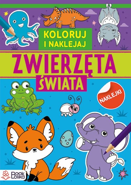 Image of Zwierzęta świata Kolorowanki z naklejkami
