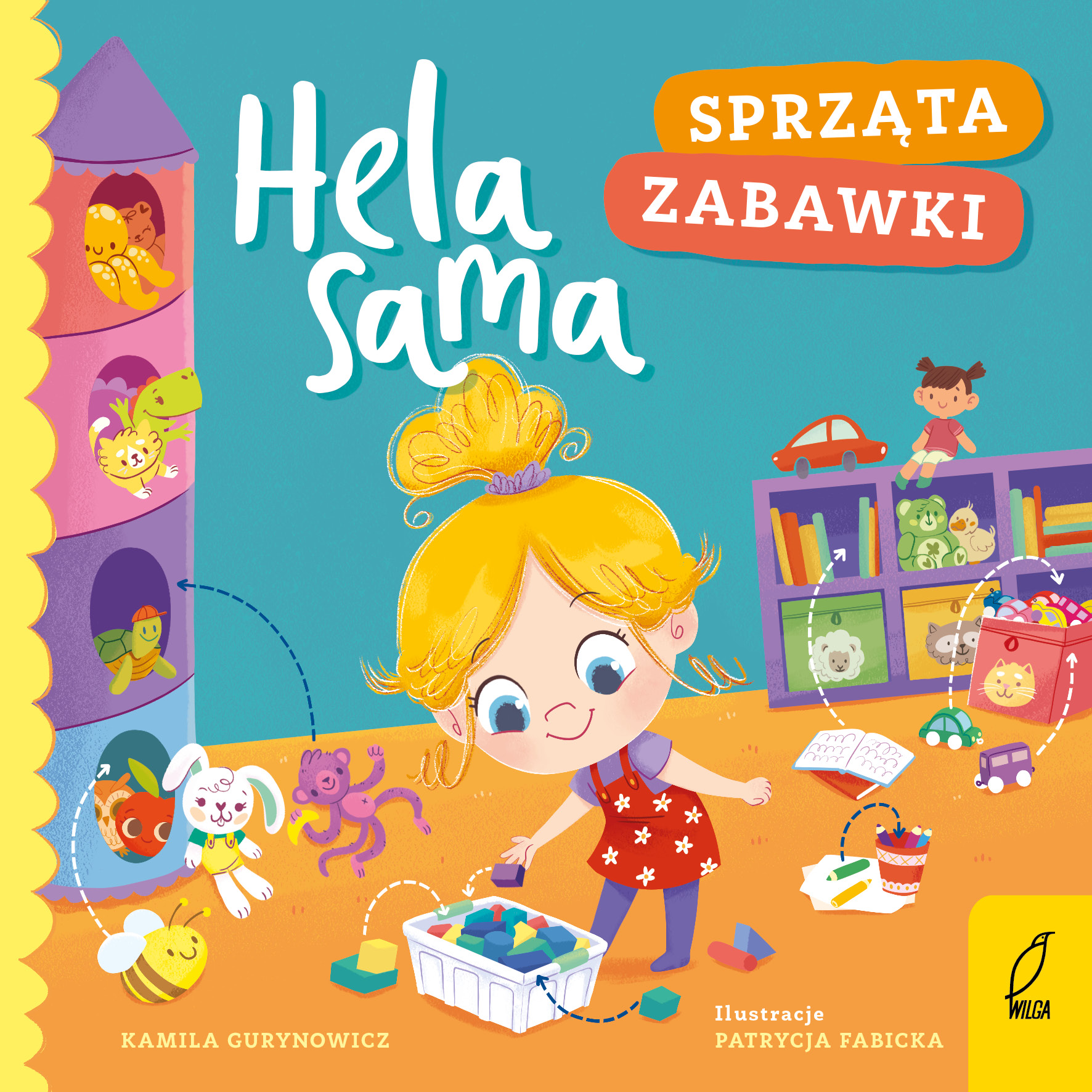 Image of Hela sama sprząta zabawki
