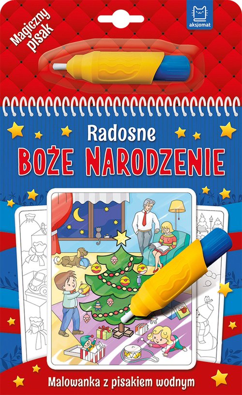 Image of Radosne Boże Narodzenie. Malowanka z pisakiem wodnym