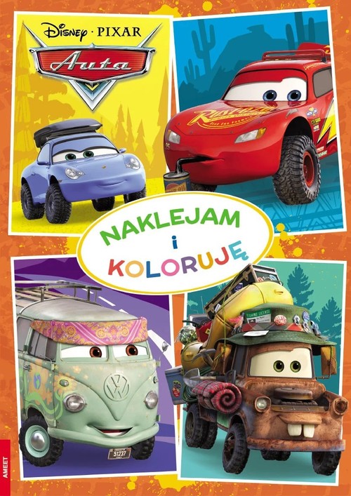 Image of Disney Pixar Auta Naklejam i koloruję