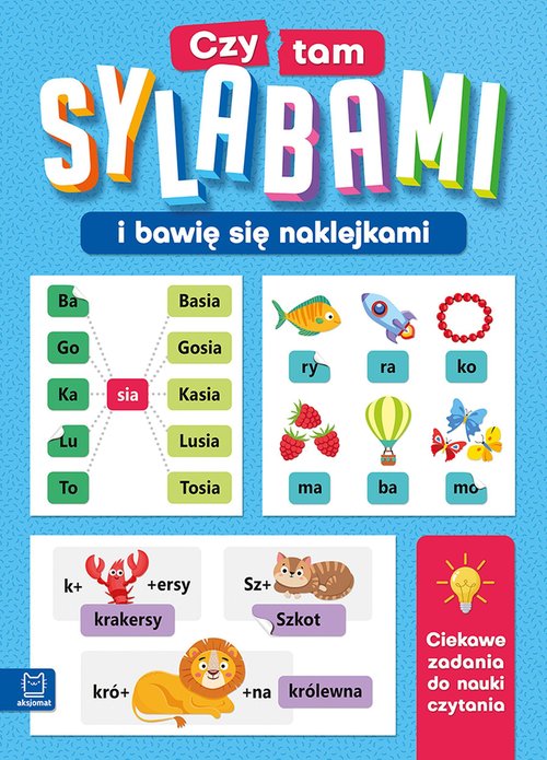 Image of Czytam sylabami i bawię się naklejkami. Ciekawe zadania do nauki czytania