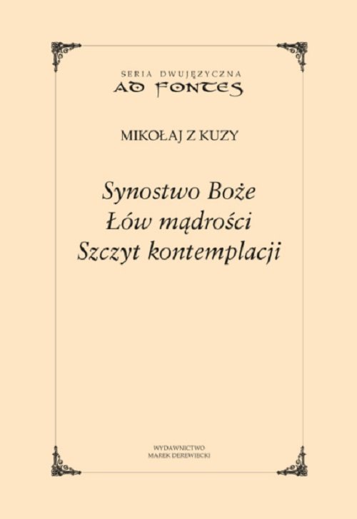 Image of Synostwo Boże Łów mądrości Szczyt kontemplacji