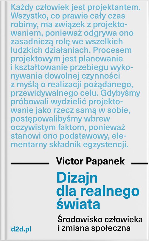 Image of Dizajn dla realnego świata Środowisko człowieka i zmiana społeczna