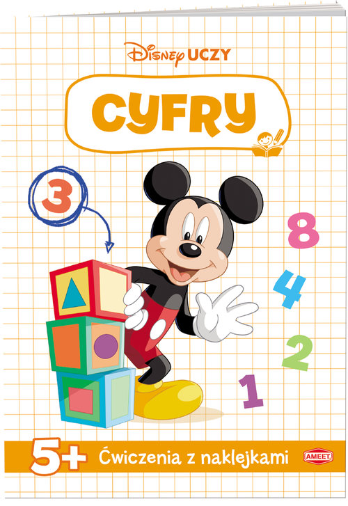 Image of Disney uczy Miki Ćwiczenia z naklejkami Cyfry
