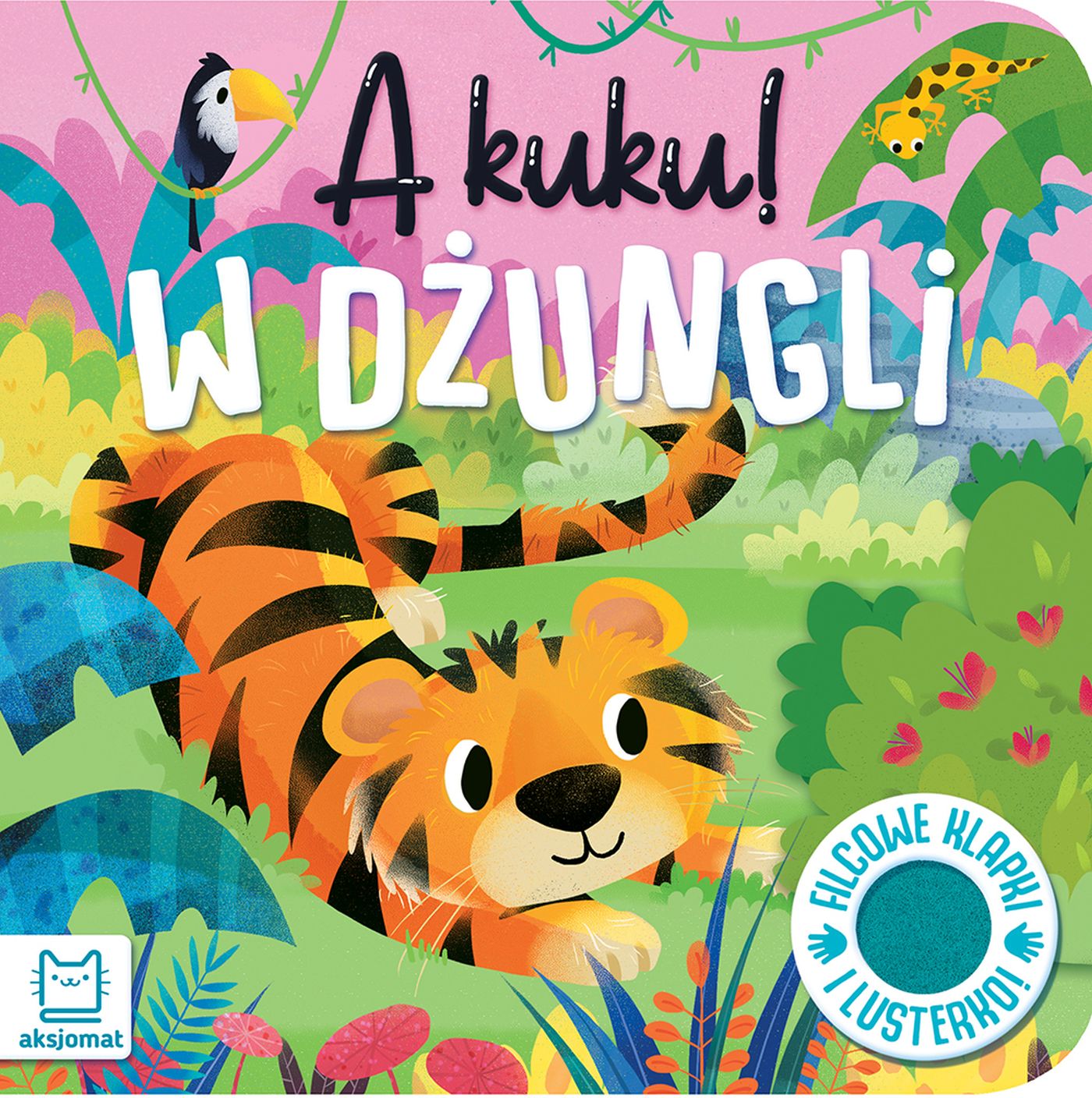 Image of A kuku! W dżungli Filcowe klapki i lusterko