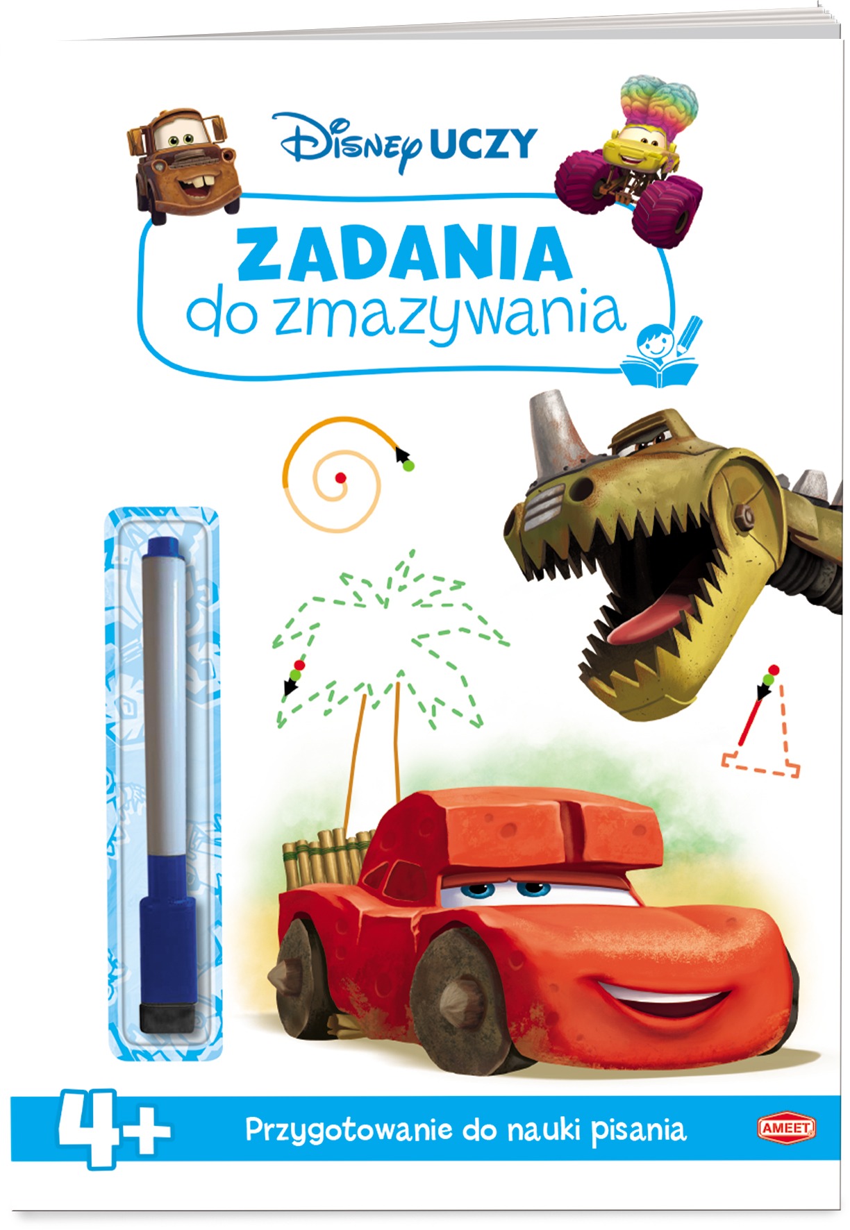 Image of Disney Uczy. Zadania do zmazywania. Auta w trasie