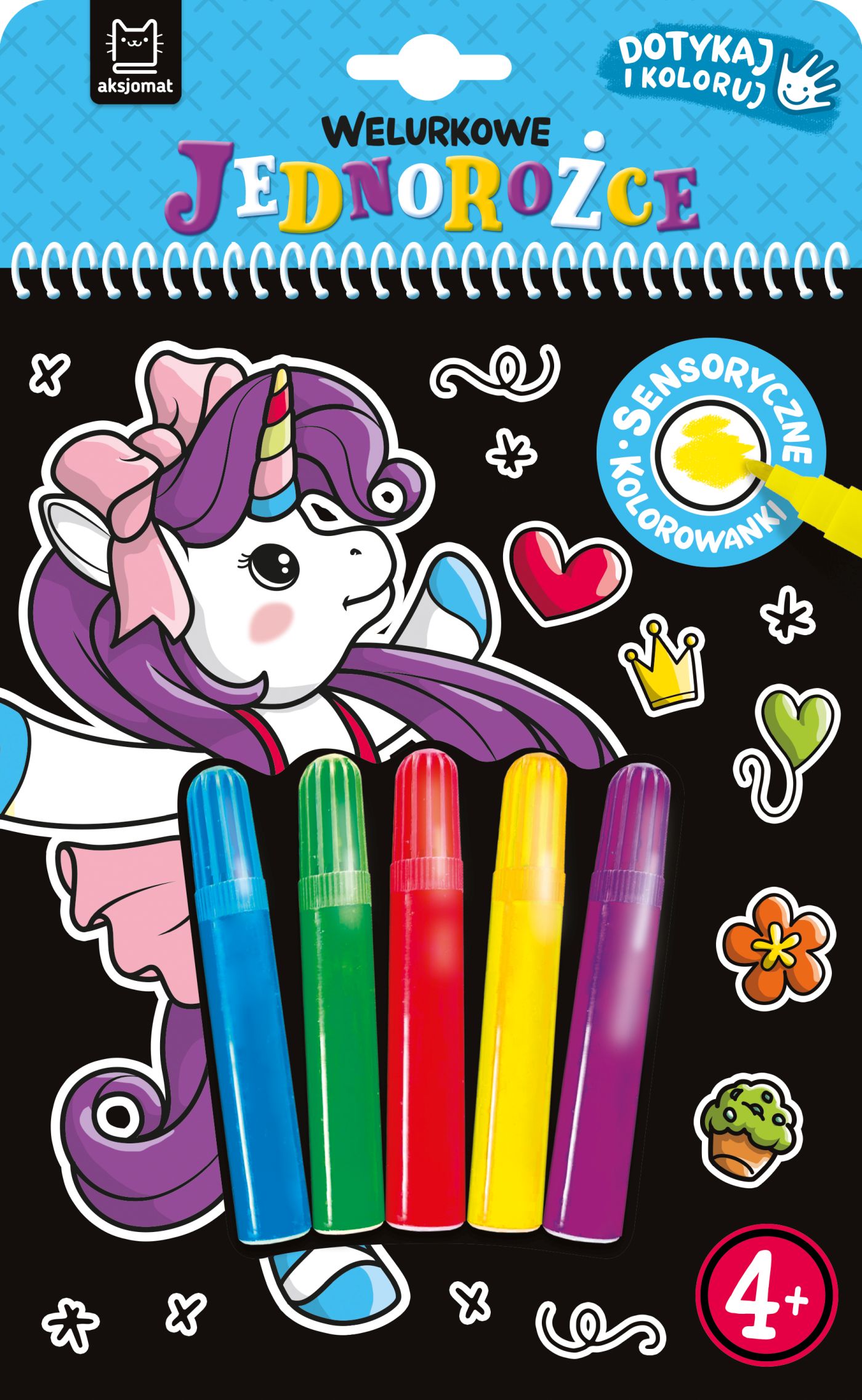 Image of Welurkowe jednorożce. Dotykaj i koloruj