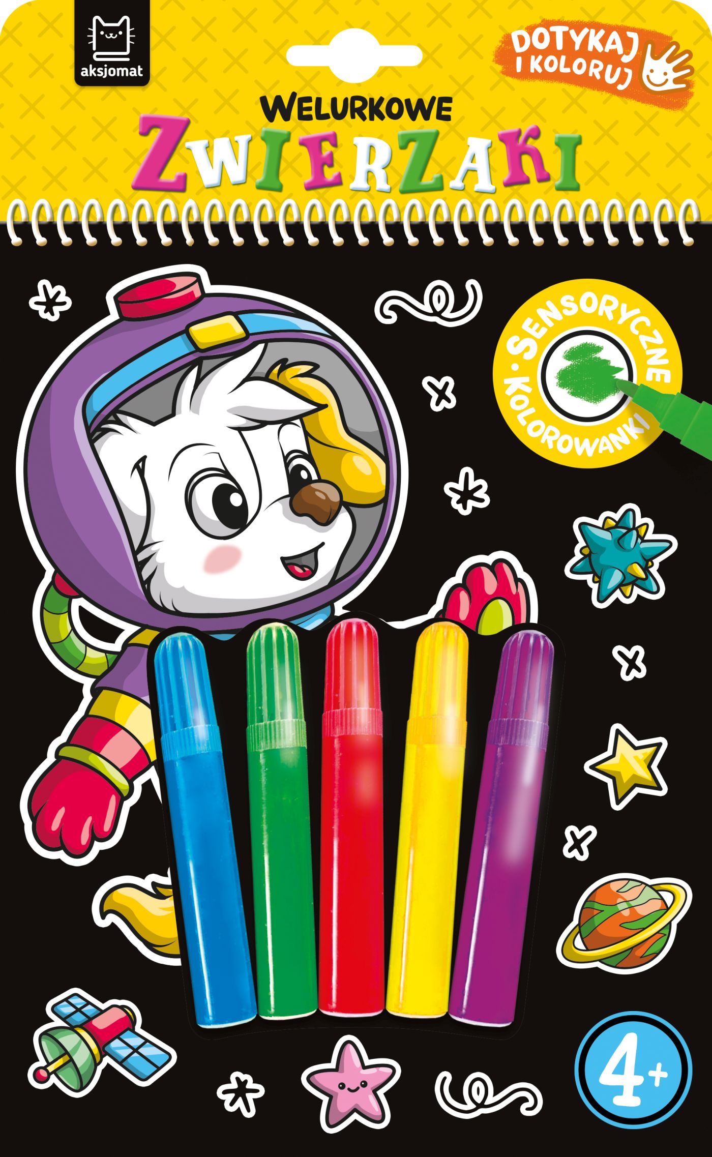 Image of Welurkowe zwierzaki. Dotykaj i koloruj