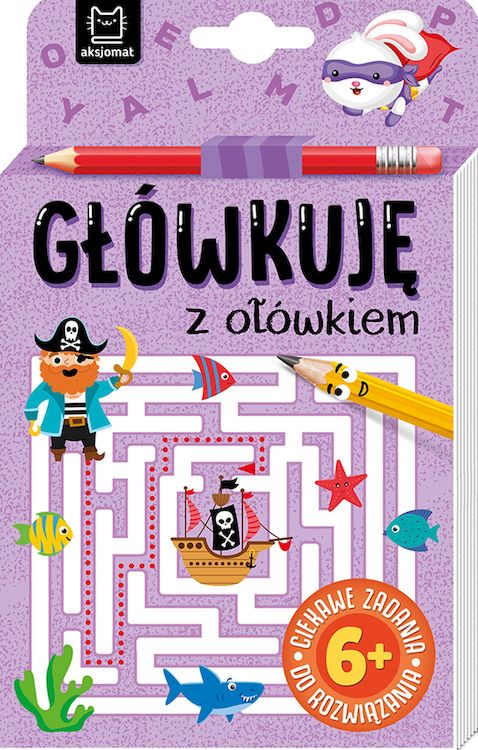 Image of Główkuję z ołówkiem 6+ Książeczka fioletowa