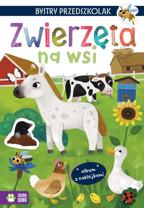 Image of Bystry przedszkolak Album z naklejkami Zwierzęta na wsi