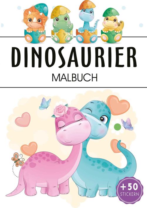 Image of Dinosaurier. Kolorowanka
