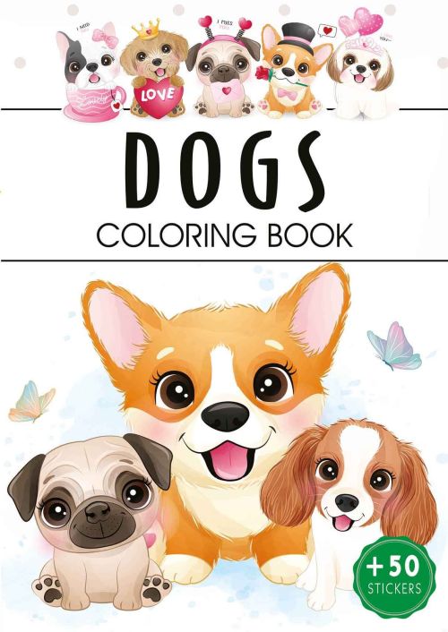 Image of Dogs. Kolorowanka