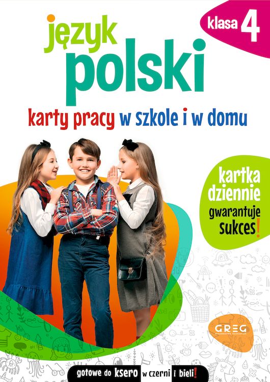 Image of Język polski. Karty pracy w szkole i w domu. Klasa 4