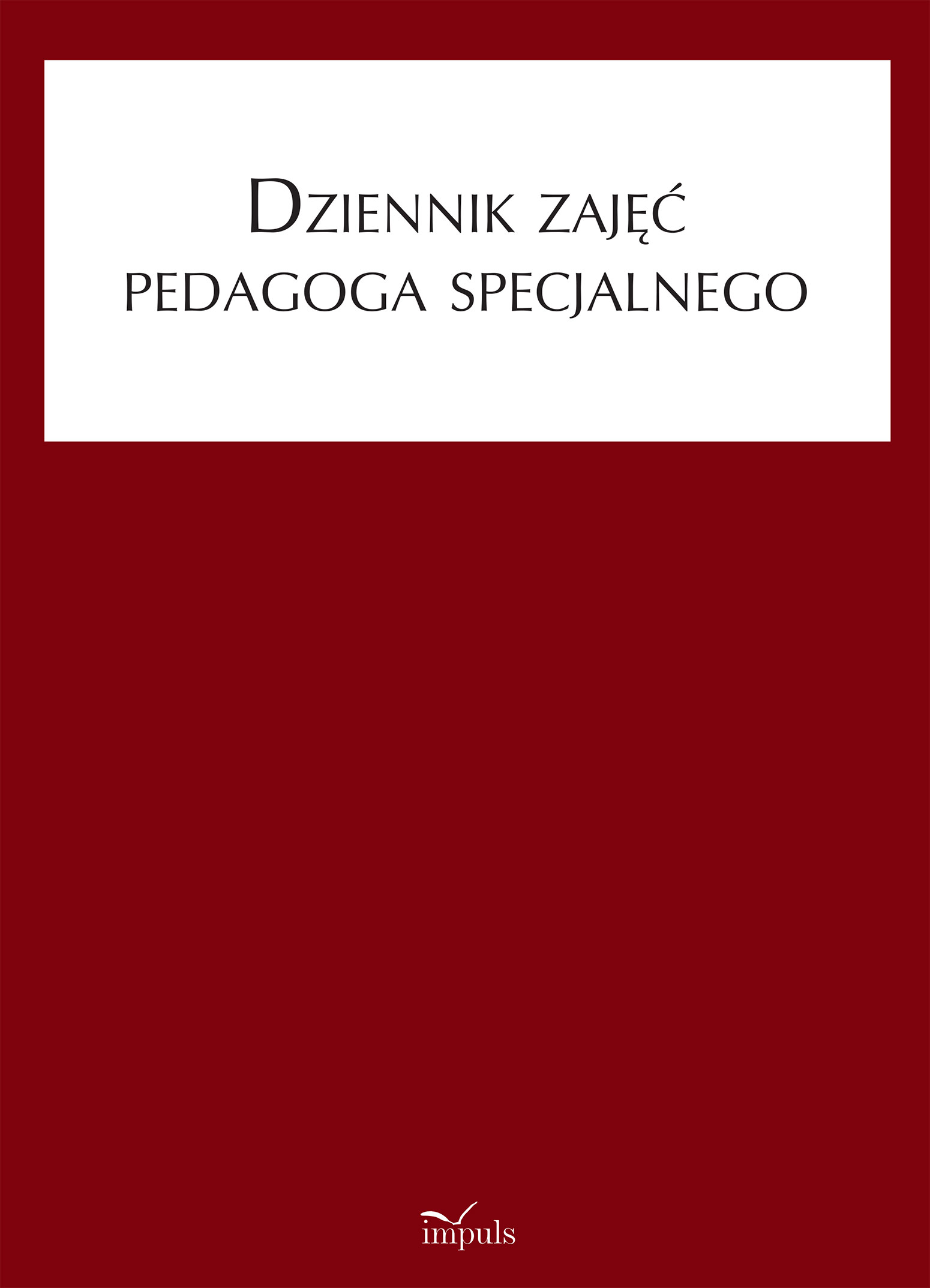 Image of Dziennik zajęć pedagoga specjalnego