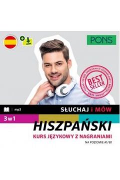 Image of Słuchaj i mów PONS hiszpański pakiet 3w1 A1/B1 w.2