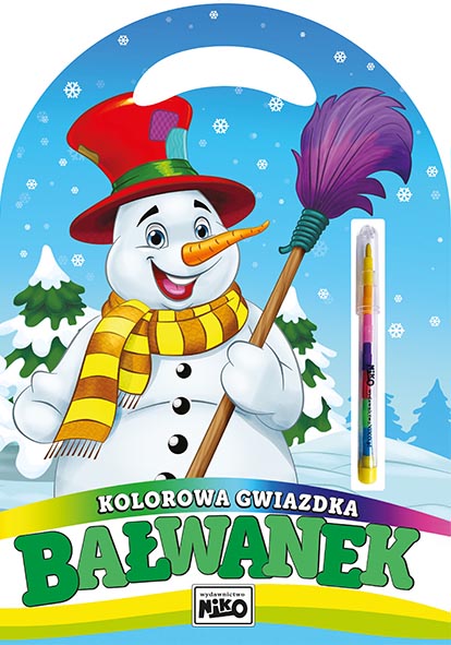 Image of Bałwanek. Kolorowa gwiazdka