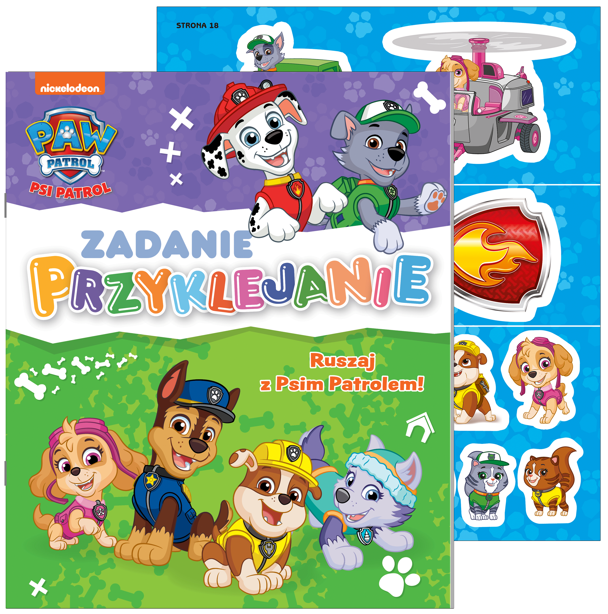 Image of Ruszaj z Psim Patrolem! Psi Patrol. Zadanie Przyklejanie