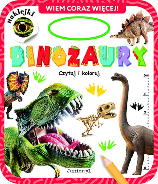 Image of Dinozaury. Czytaj i koloruj. Wiem coraz więcej!