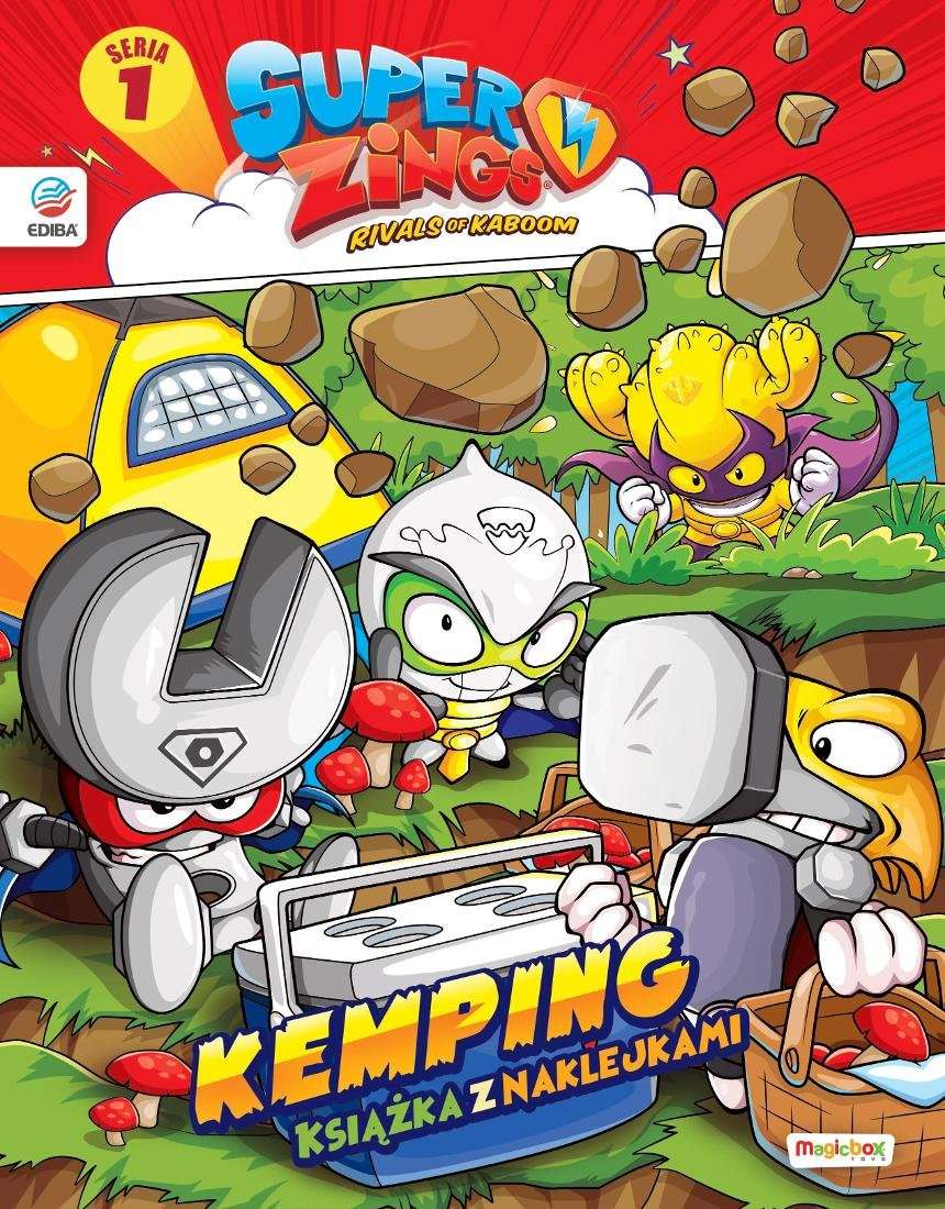Image of SuperZings. Książka z naklejkami. Seria 1