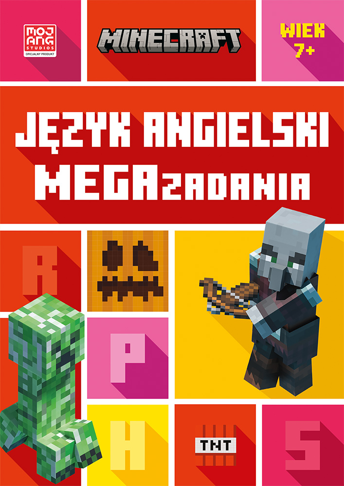 Image of Język angielski. Megazadania 7+. Minecraft
