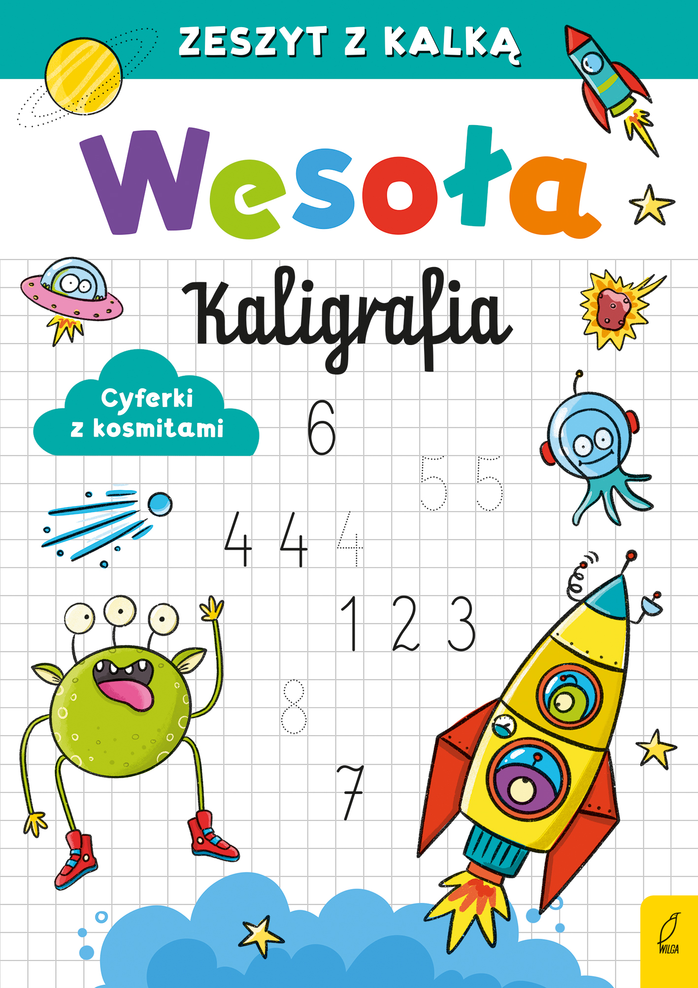 Image of Cyferki z kosmitami. Wesoła kaligrafia