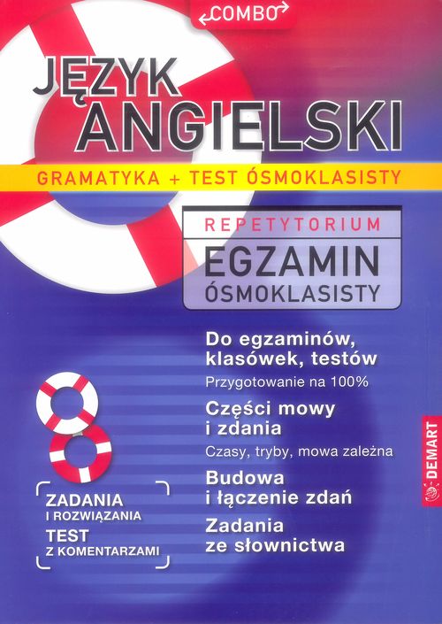Image of JĘZYK ANGIELSKI. GRAMATYKA. Repetytorium. Egzamin ósmoklasisty. COMBO