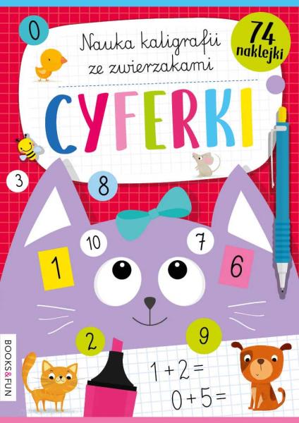 Image of Cyferki nauka kaligrafii z pieskami i kotkami