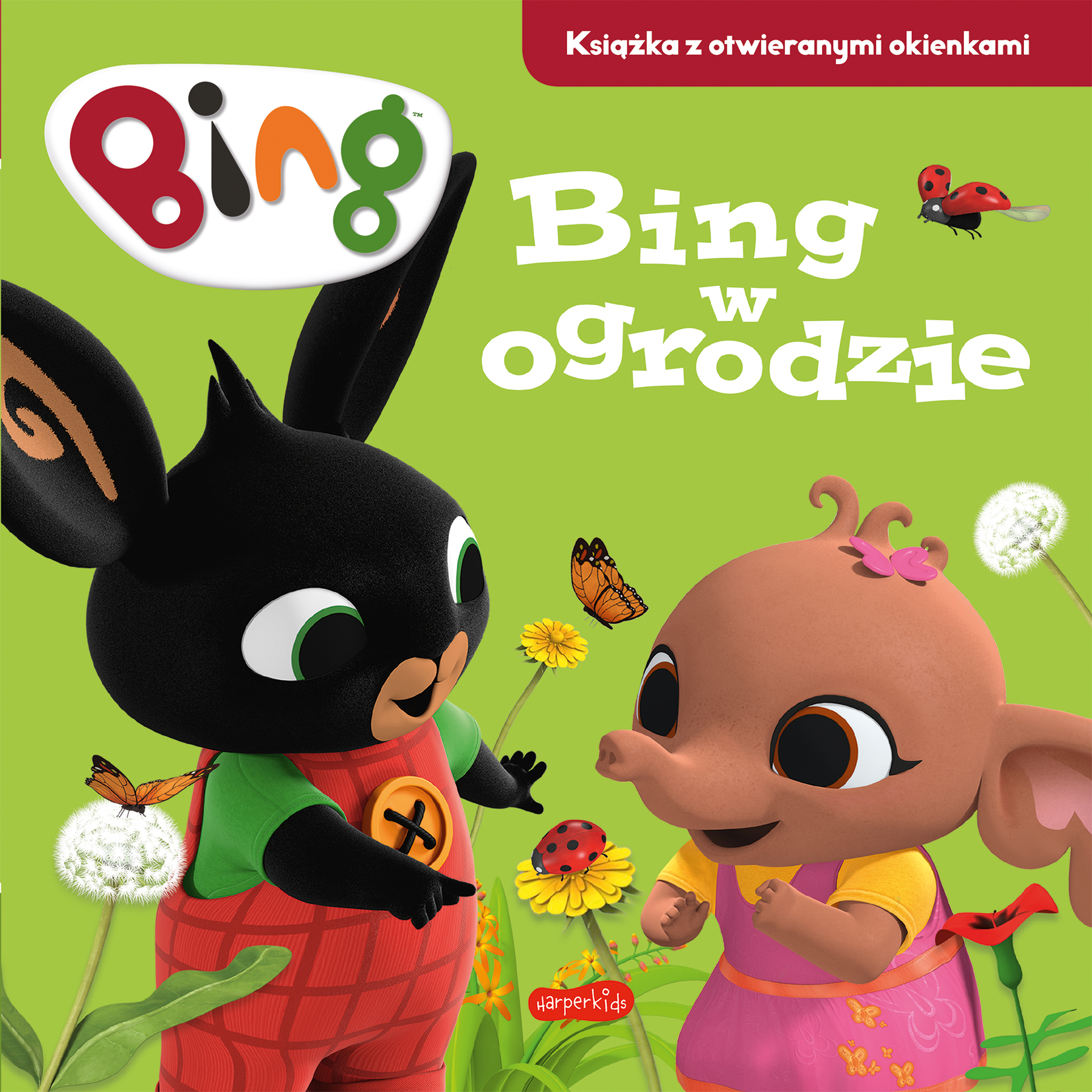 Image of Bing w ogrodzie. Książka z okienkami