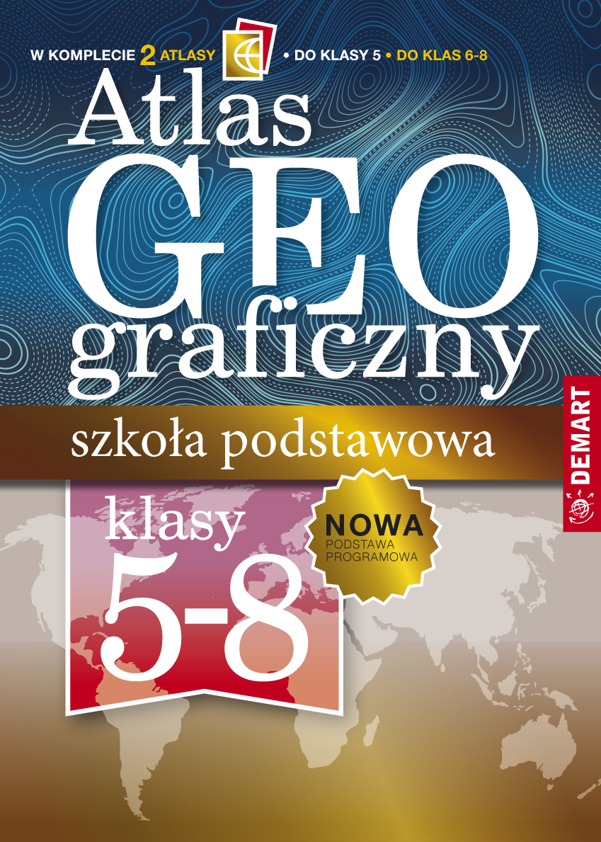 Image of Pakiet atlas geograficzny szkoła podstawowa klasy 5-8