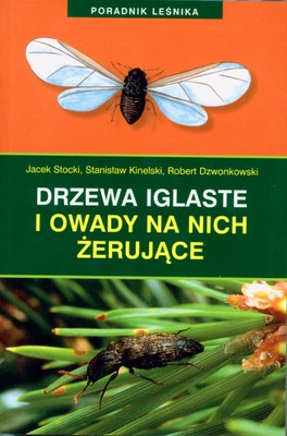 Image of Drzewa iglaste i owady na nich żerujące