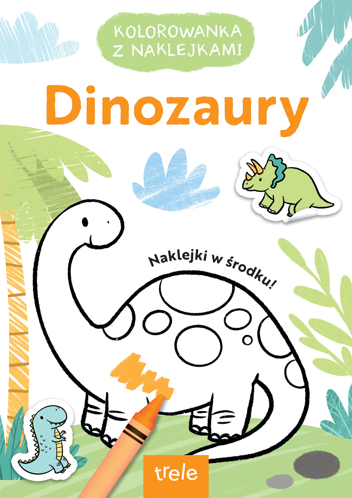 Image of Dinozaury. Kolorowanka z wykrojnikiem