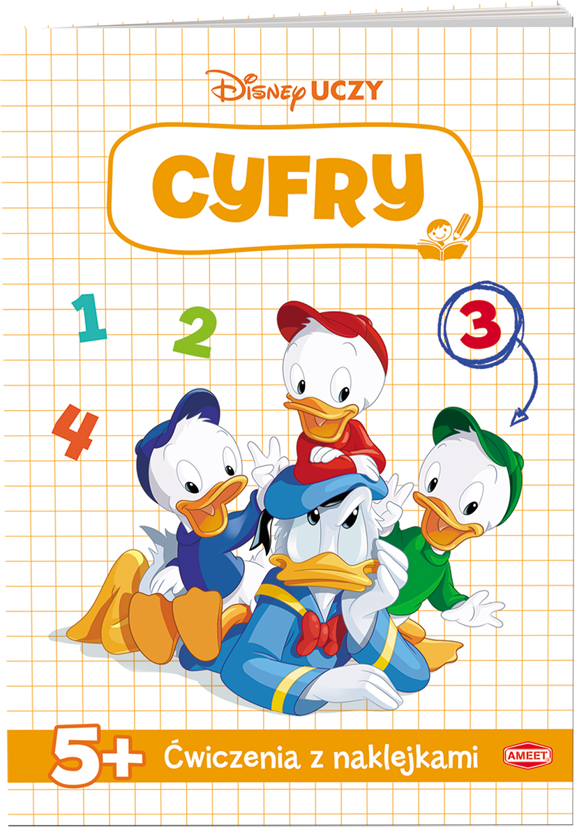 Image of Disney uczy miki Ćwiczenia z naklejkami cyfry UDN-9305