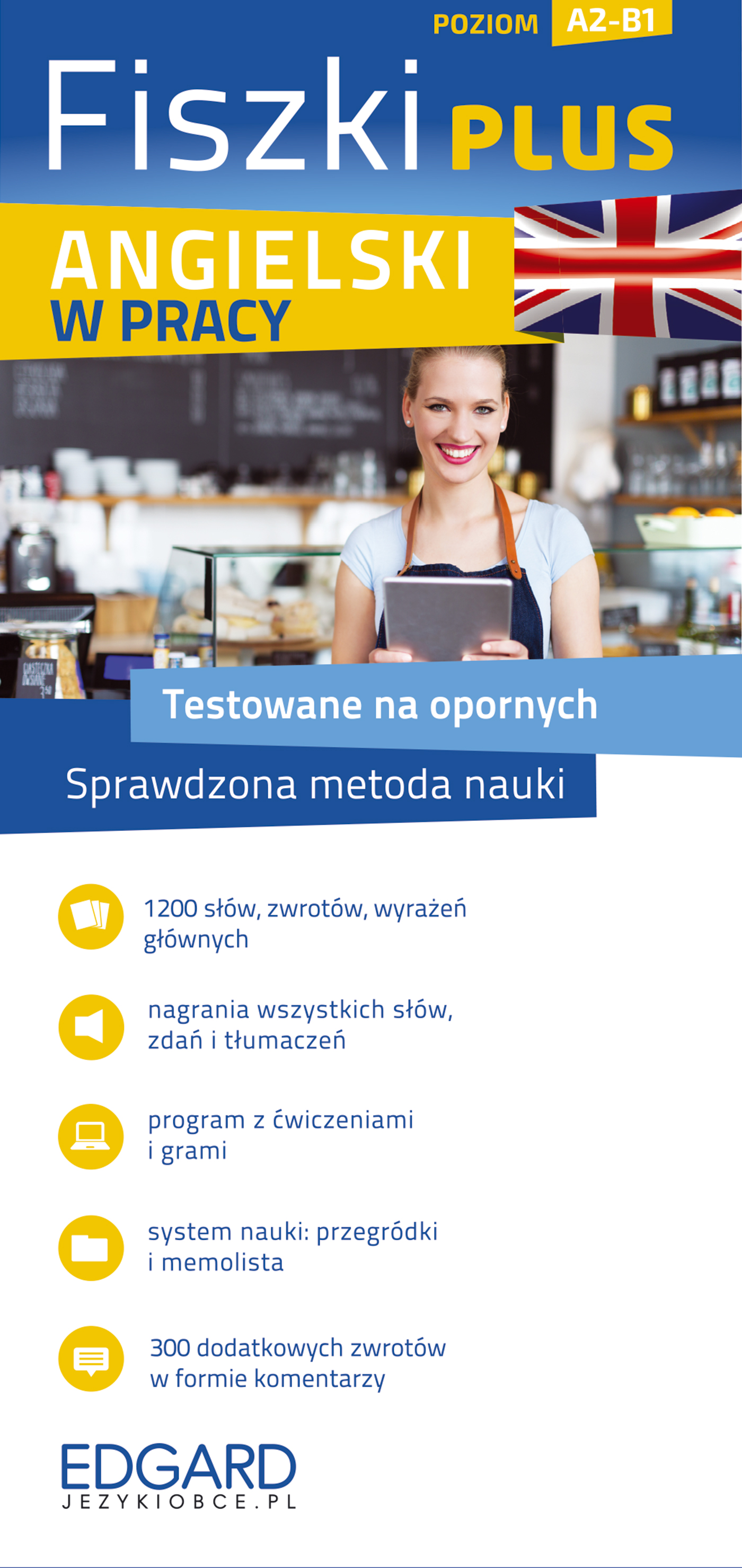 Image of Angielski w pracy. Fiszki PLUS. Poziom A1-B1