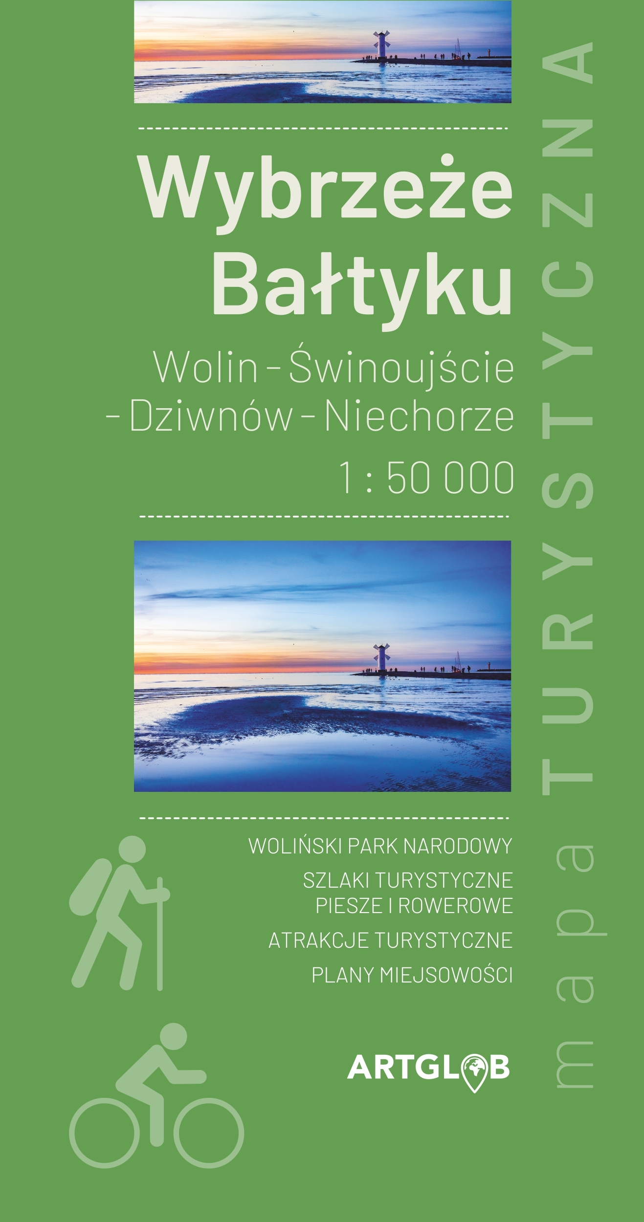 Image of Wybrzeże Bałtyku Wolin - Świnoujście - Dziwnów - Niechorze 1:50 000