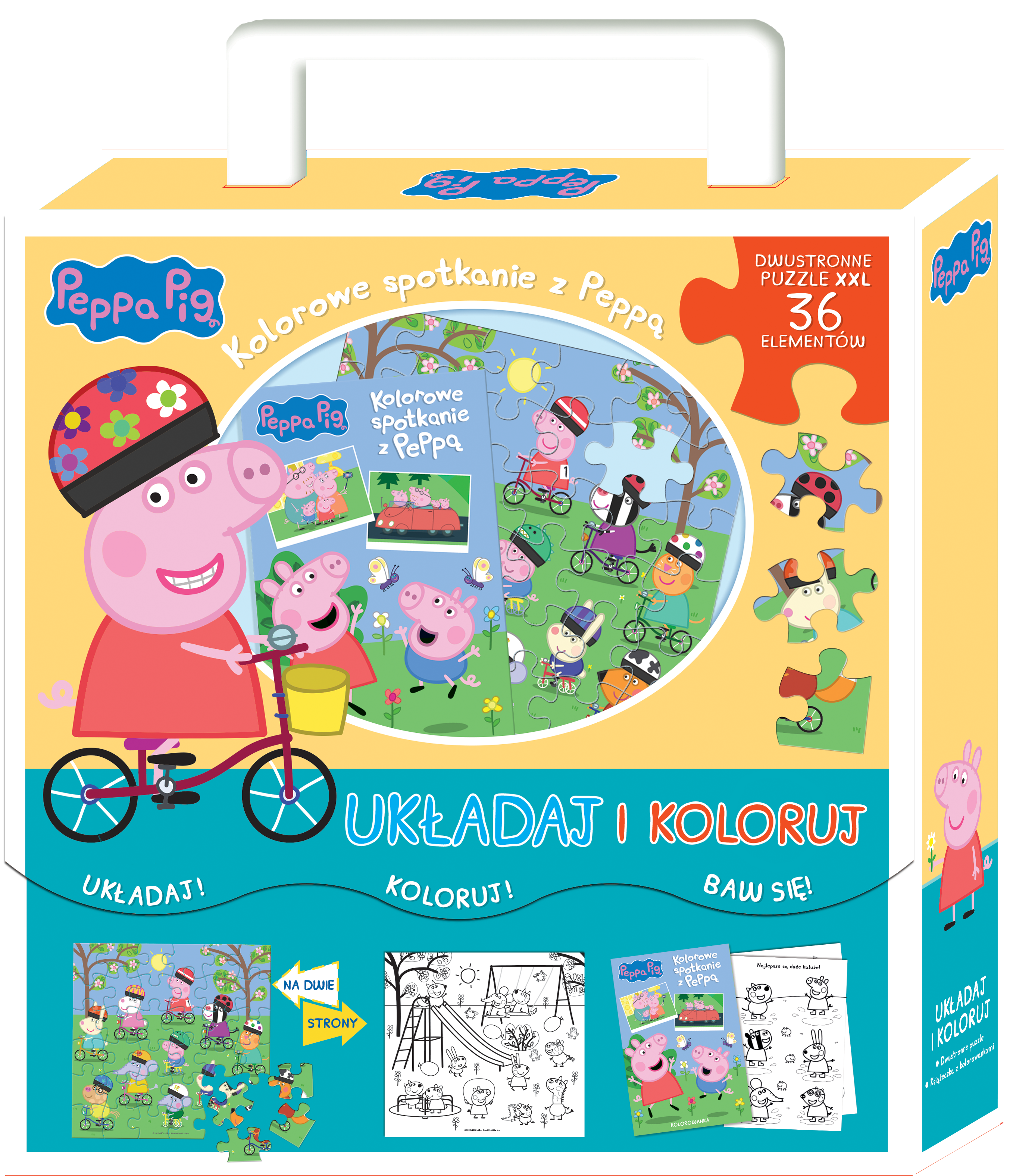 Image of Układaj i koloruj. Świnka Peppa