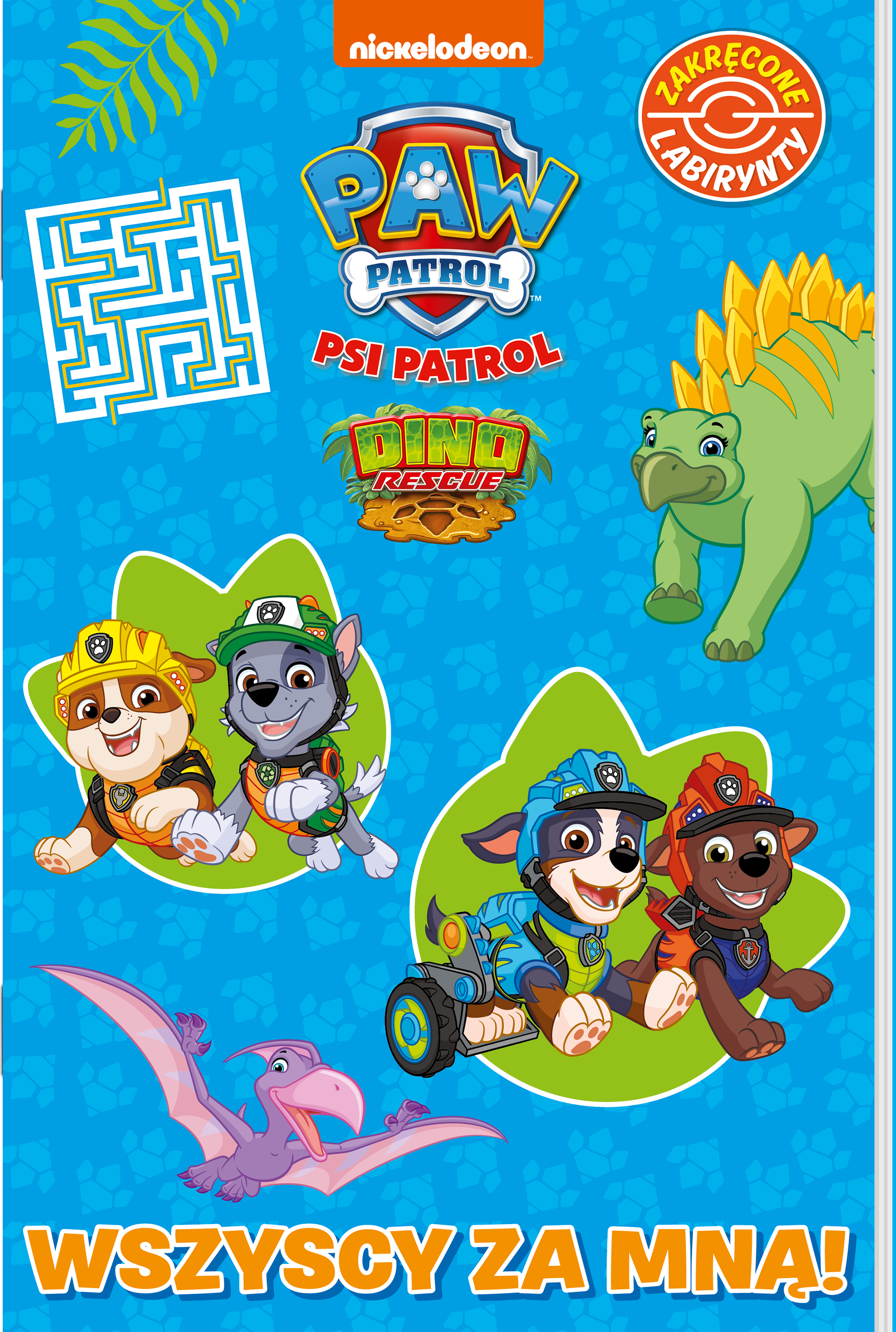 Image of Wszyscy za mną! Dino rescue. Psi Patrol. Zakręcone labirynty