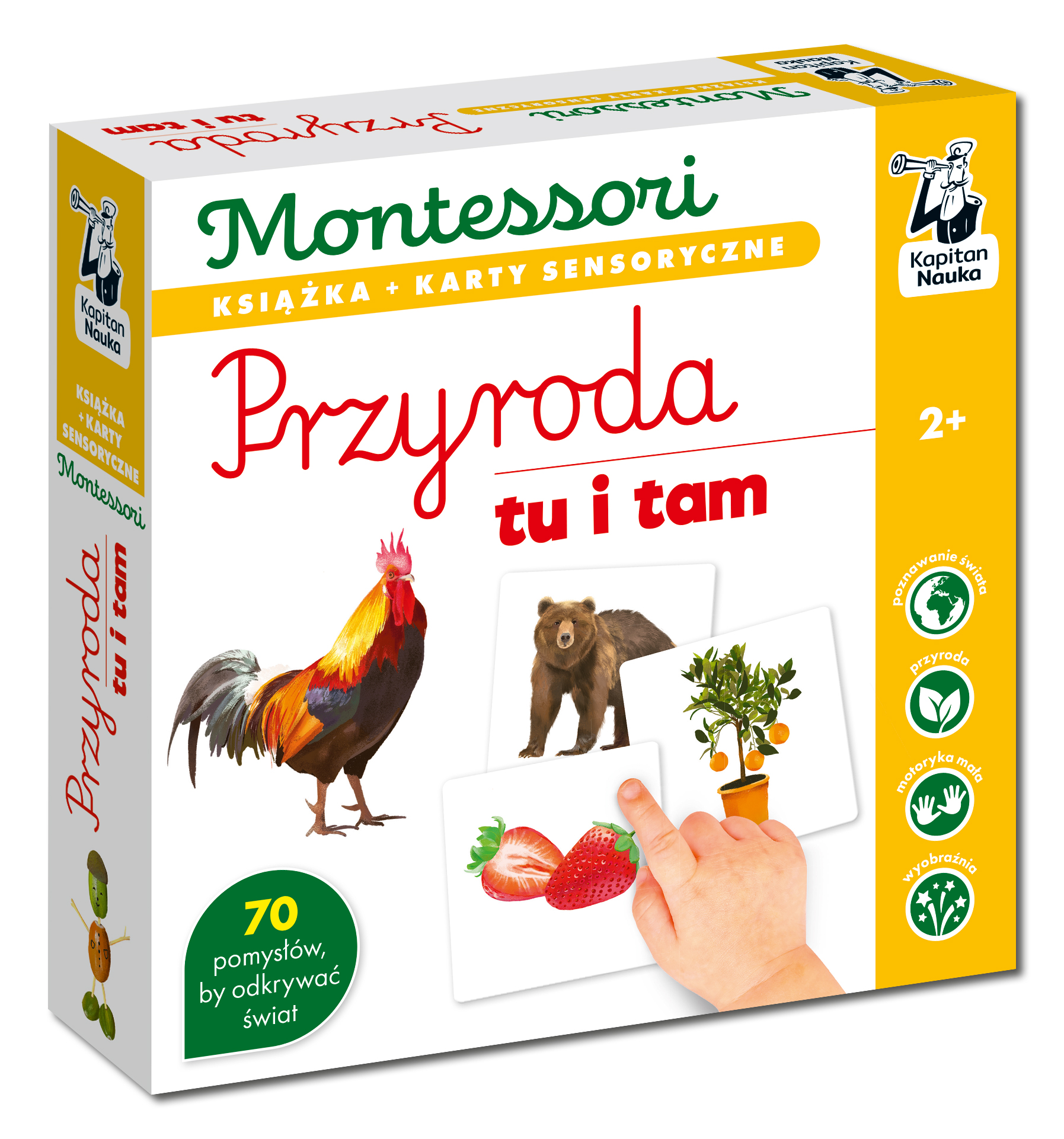 Image of Przyroda tu i tam. Kapitan Nauka. Montessori. Karty sensoryczne