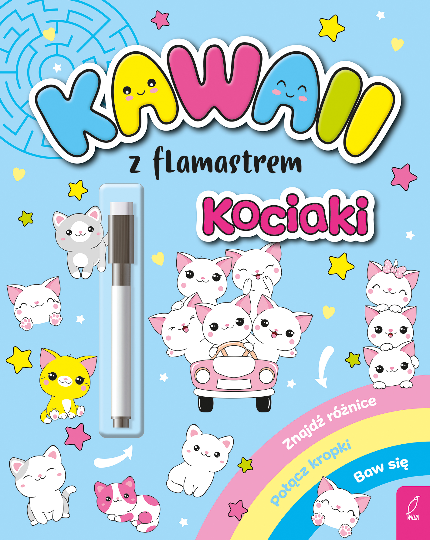Image of Kawaii z flamastrem. Kociaki