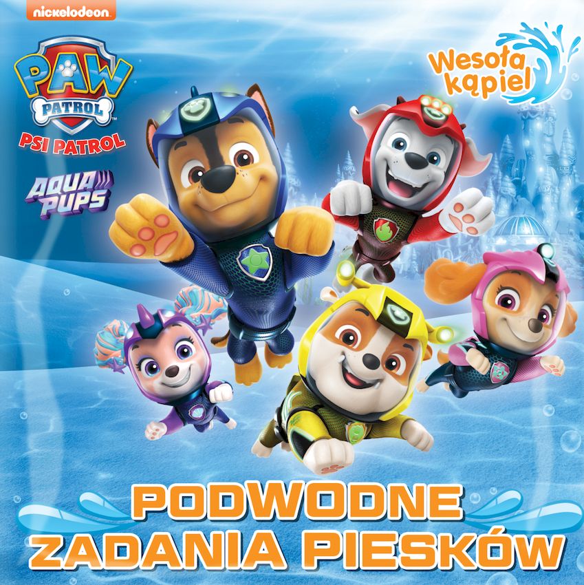Image of Podwodne zadania piesków. Psi Patrol. Wesoła kąpiel