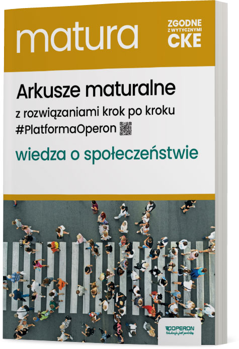 Image of Matura 2025 Wiedza o społeczeństwie arkusze maturalne zakres rozszerzony