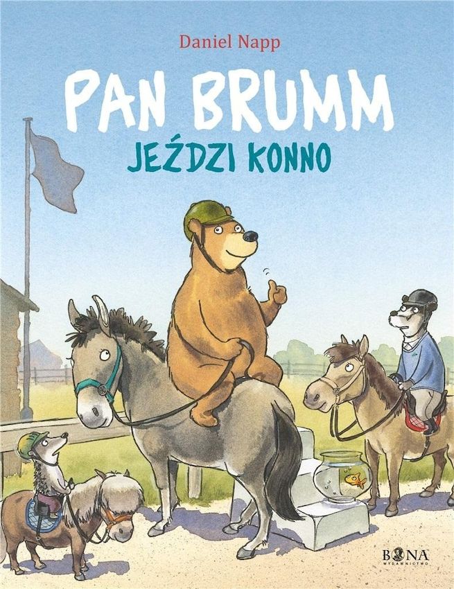 Image of Pan Brumm jeździ konno. Pan Brumm