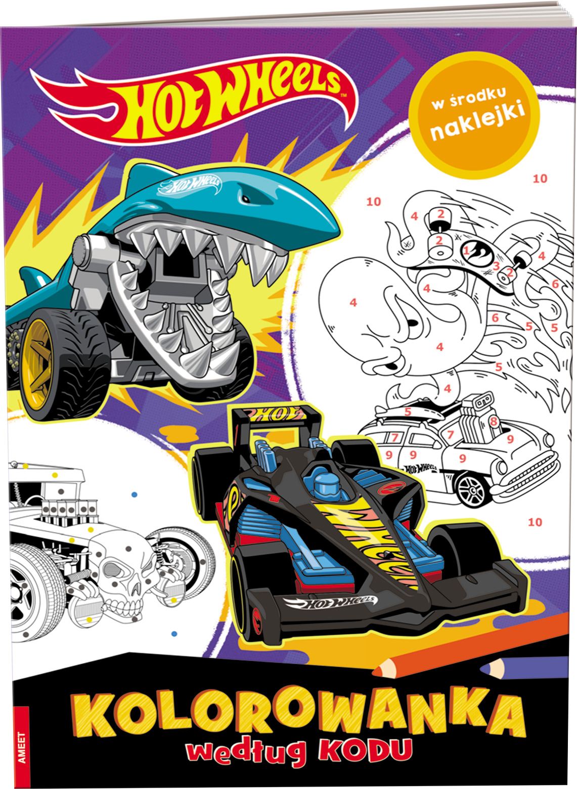 Image of Hot Wheels Kolorowanka według kodu KKO-1601