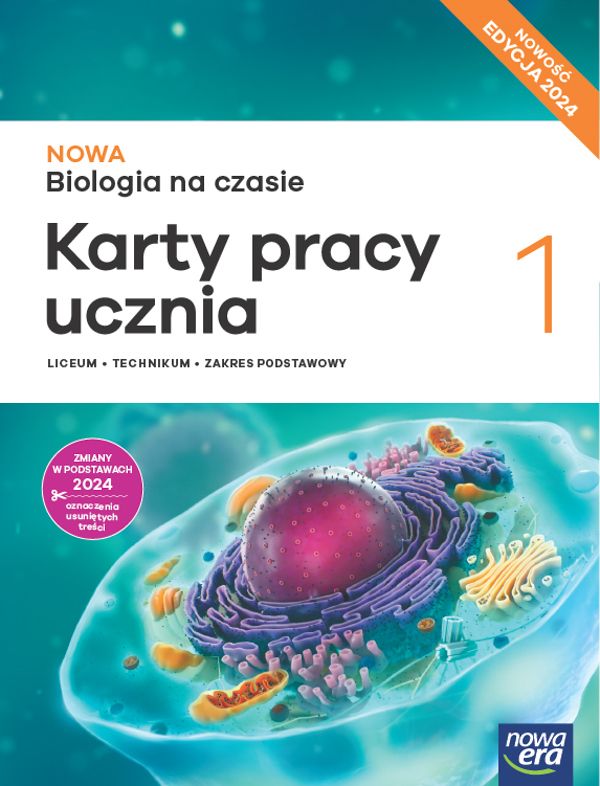 Image of Nowa biologia na czasie karty pracy 1 liceum i technikum zakres podstawowy EDYCJA 2024