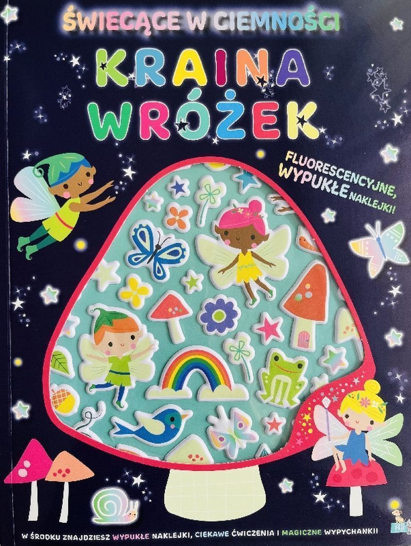 Image of Kraina wróżek. Wypukłe naklejki świecące w ciemności
