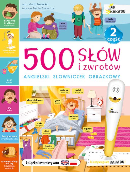 Image of 500 słów i zwrotów. Angielski słowniczek obrazkowy 2. Kakadu